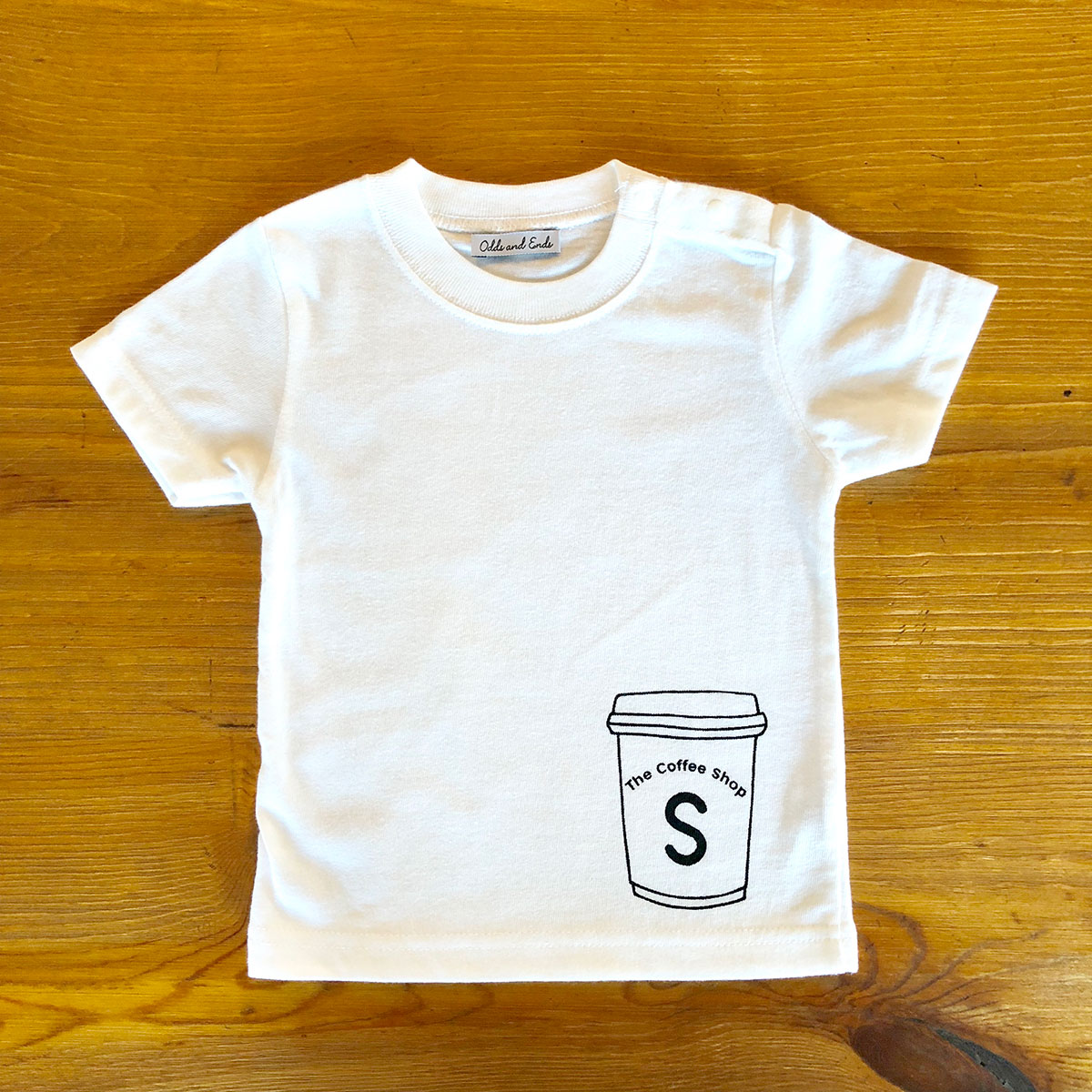 親子でおそろい /コーヒーカップ S×L プリント/ Tシャツ2枚組ギフトセット