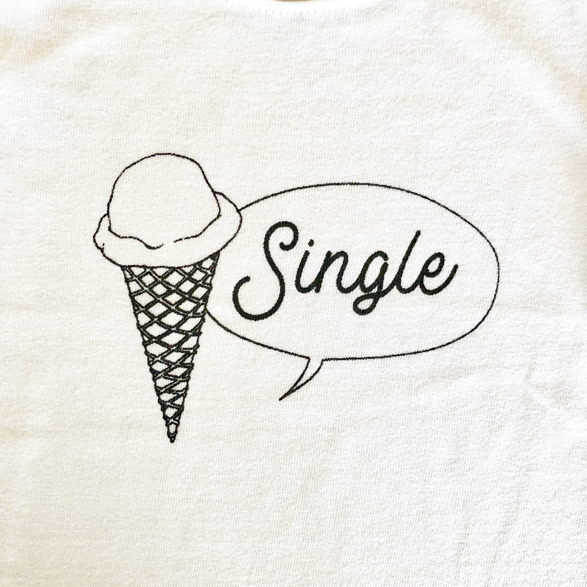 親子でおそろい /アイスクリーム Sigle×Double プリント/ Tシャツ2枚組ギフトセット
