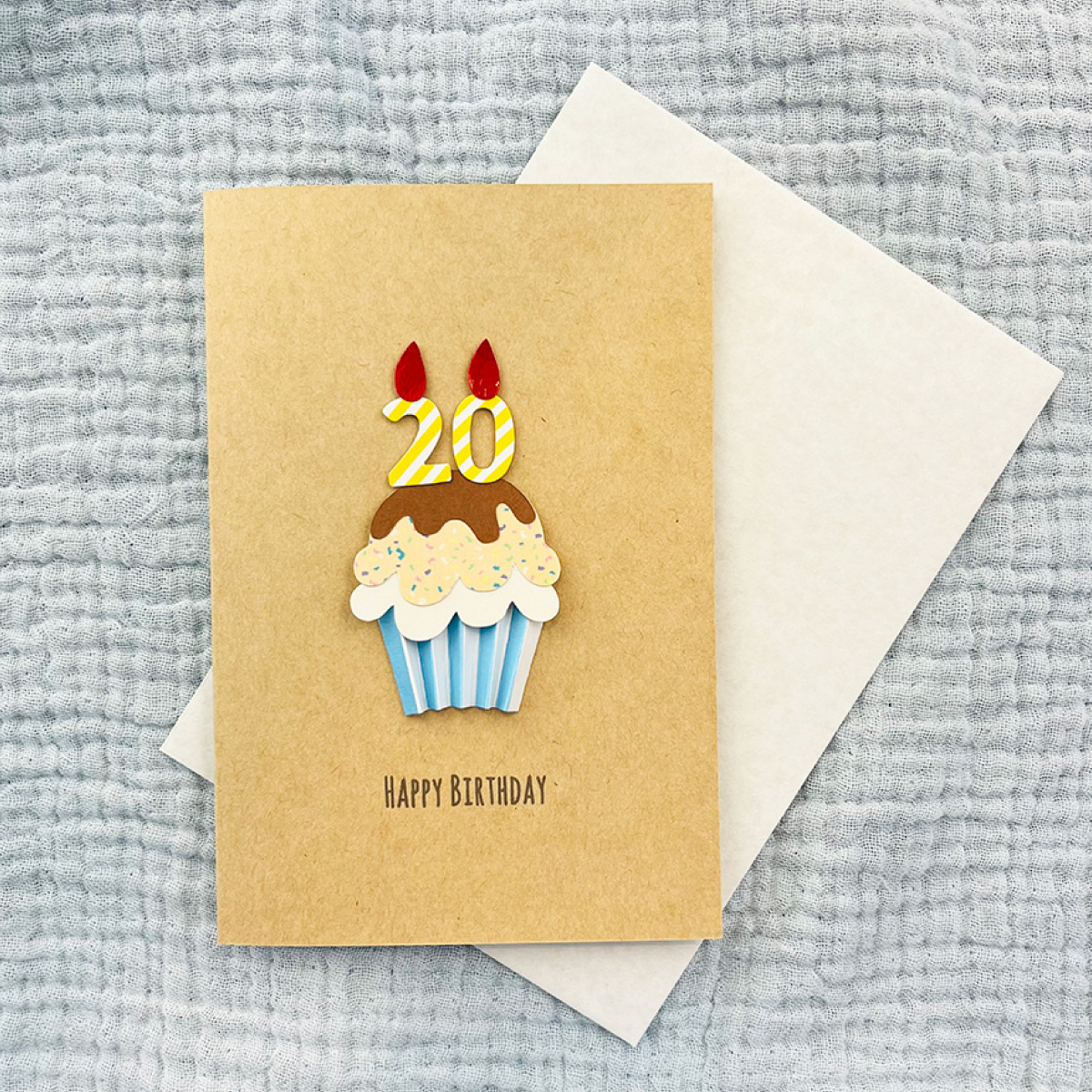 【メッセージカード】お誕生日 / バースデーカード 年齢 選べる 特別感 キャンドル かわいい おしゃれ ハンドメイド 立体的 親子 兄弟 姉妹 家族 友達 子ども 赤ちゃん